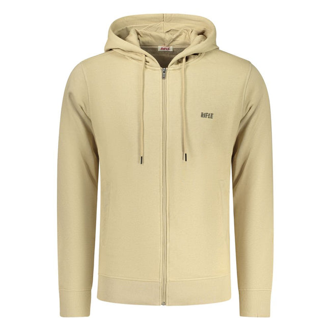 Rifle Beige Cotton Men's Hoodie