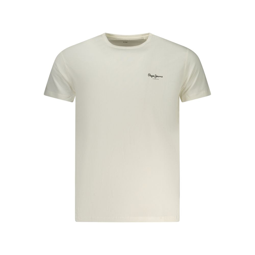 Pepe Jeans Men's Bianco Cotton T-Shirt