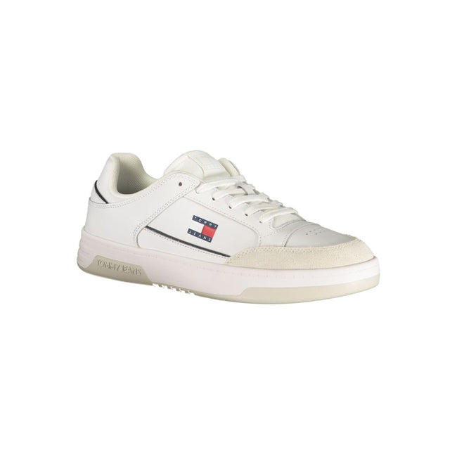 Tommy Hilfiger Weißer Herren-Sneaker aus Polyurethan