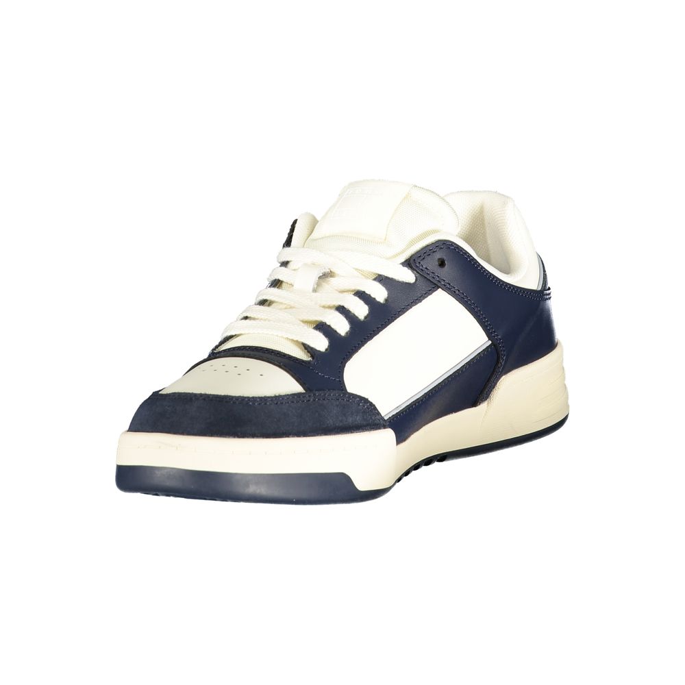 Tommy Hilfiger White Polyurethane Men's Sneakers