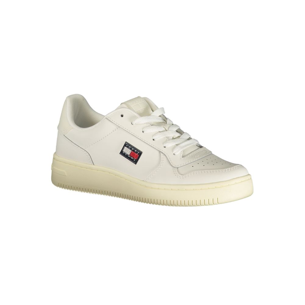 Tommy Hilfiger White Women's Polyurethane Sneakers