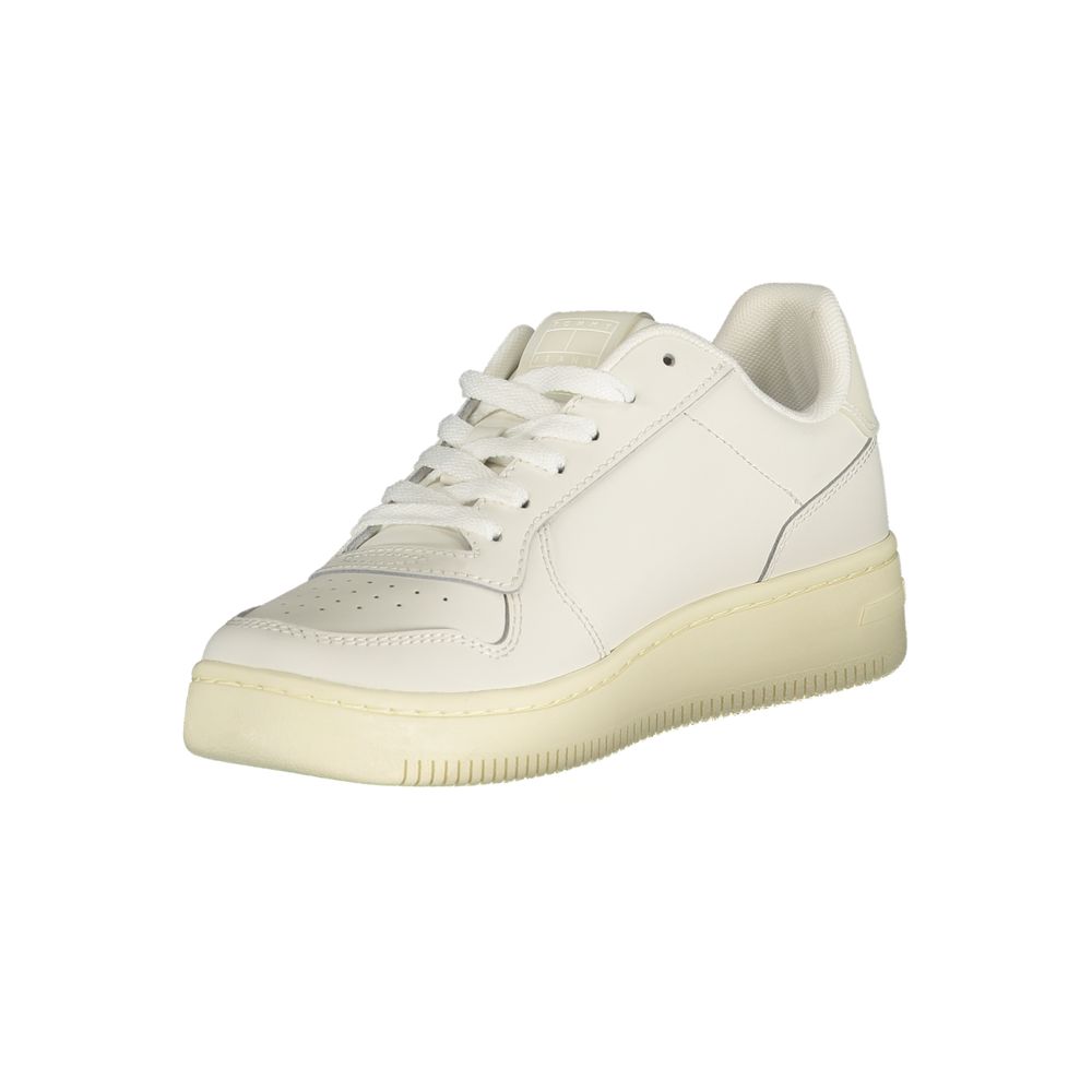 Tommy Hilfiger White Women's Polyurethane Sneakers