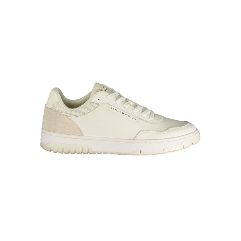 Tommy Hilfiger Herren-Sneaker aus weißem Polyurethan