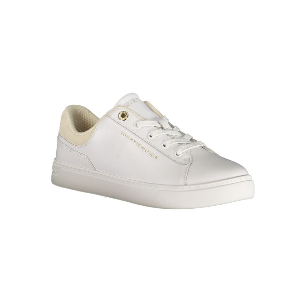 Tommy Hilfiger White Women's Polyurethane Sneakers