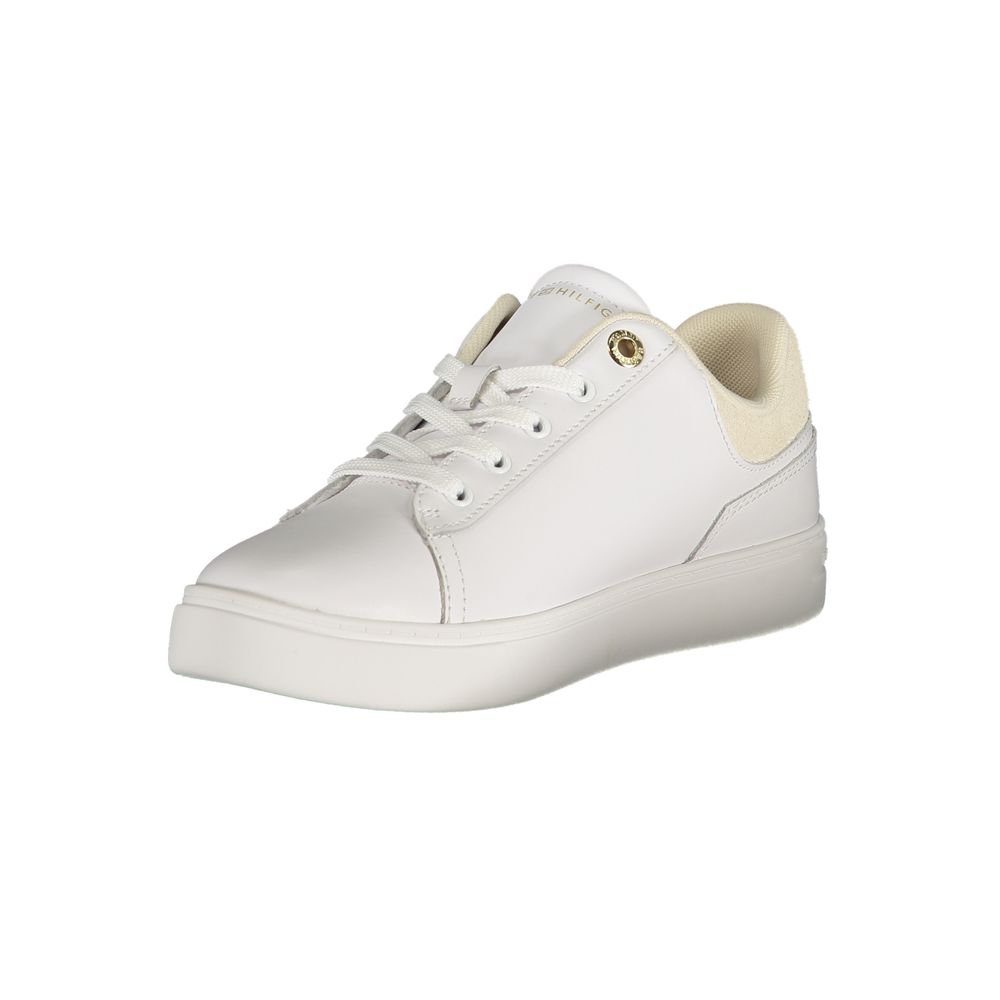 Tommy Hilfiger White Women's Polyurethane Sneakers
