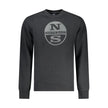 North Sails Schwarzer Baumwoll-Herren-Sweatshirt