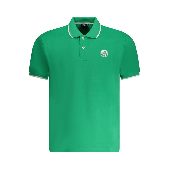 North Sails Verde Baumwoll-Herrenpoloshirt