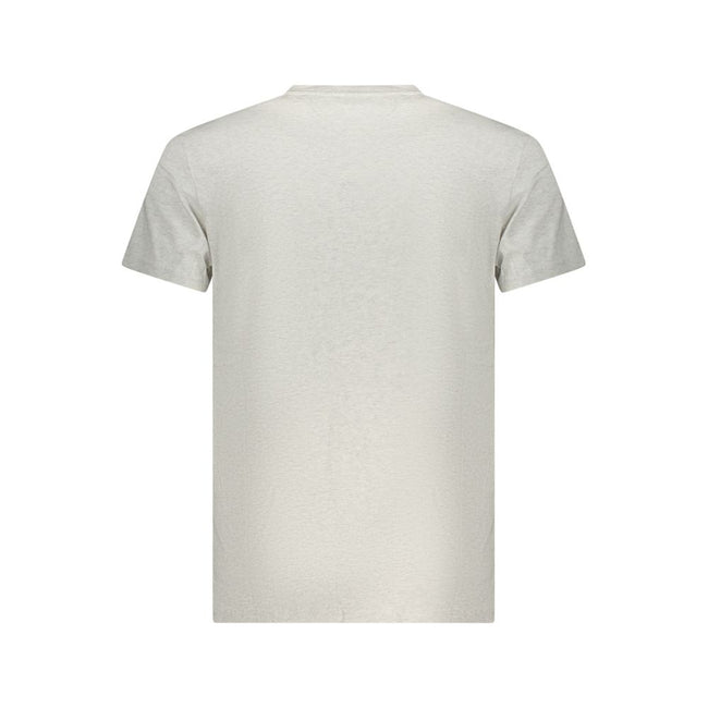Tommy Hilfiger Graues Baumwoll-T-Shirt für Herren