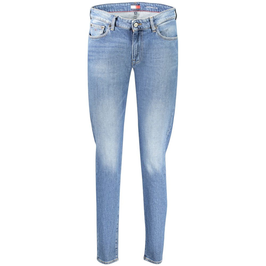 Tommy Hilfiger Women's Blue Slim Fit Cotton Jeans