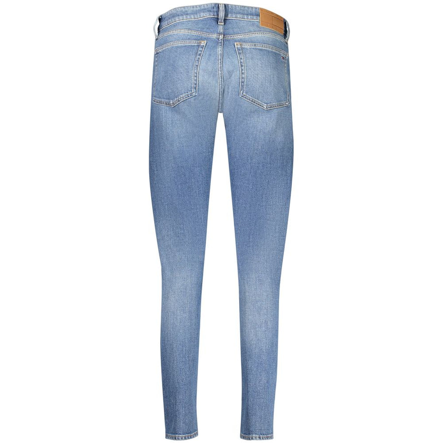 Tommy Hilfiger Women's Blue Slim Fit Cotton Jeans