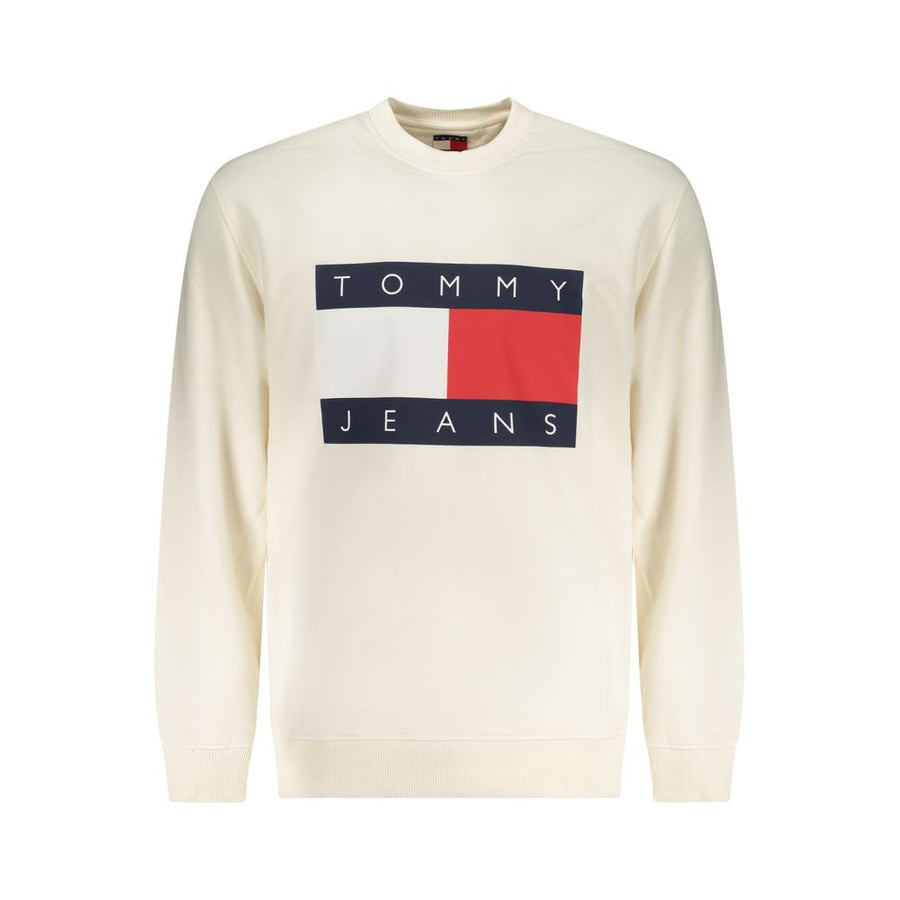 Tommy Hilfiger Men's White Cotton Sweatshirt