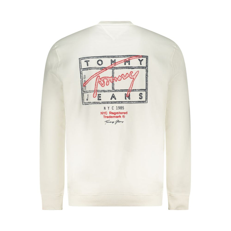 Tommy Hilfiger Men's White Cotton Sweatshirt