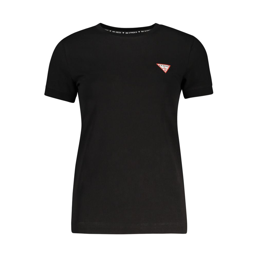 Guess Jeans Black Cotton T-Shirt