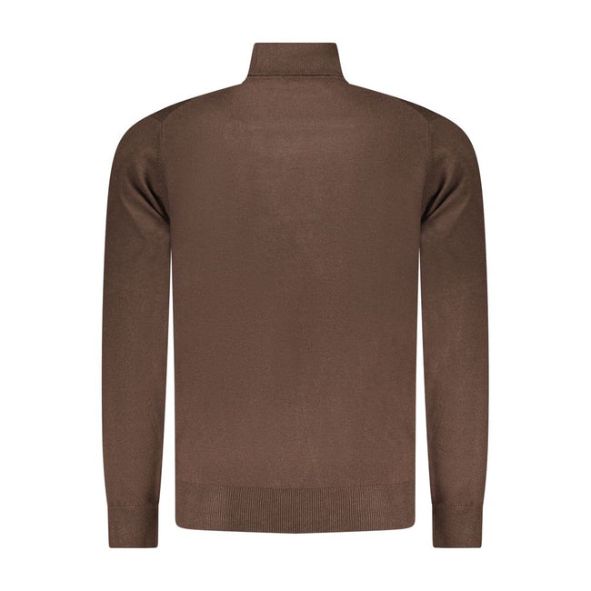 Norway 1963 Marrone Poliammide Herrenpullover