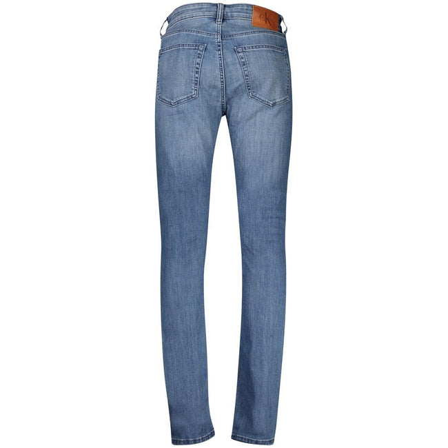 Calvin Klein Blu Cotton Herren Slim-Taper Jeans