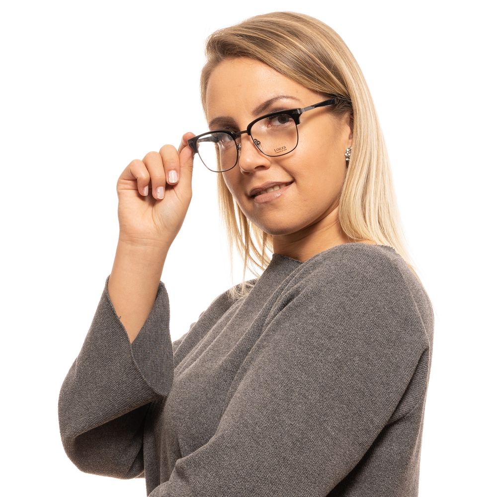 Lozza Brille aus schwarzem Metall & Kunststoff (Gestell)