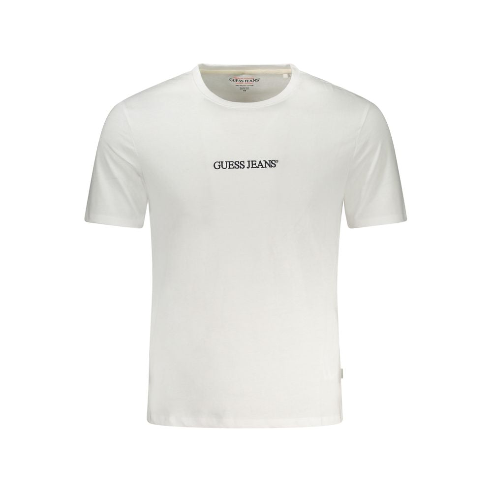 Guess Jeans Men's White Cotton T-Shirt