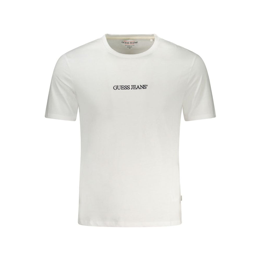 Guess Jeans Men's White Cotton T-Shirt