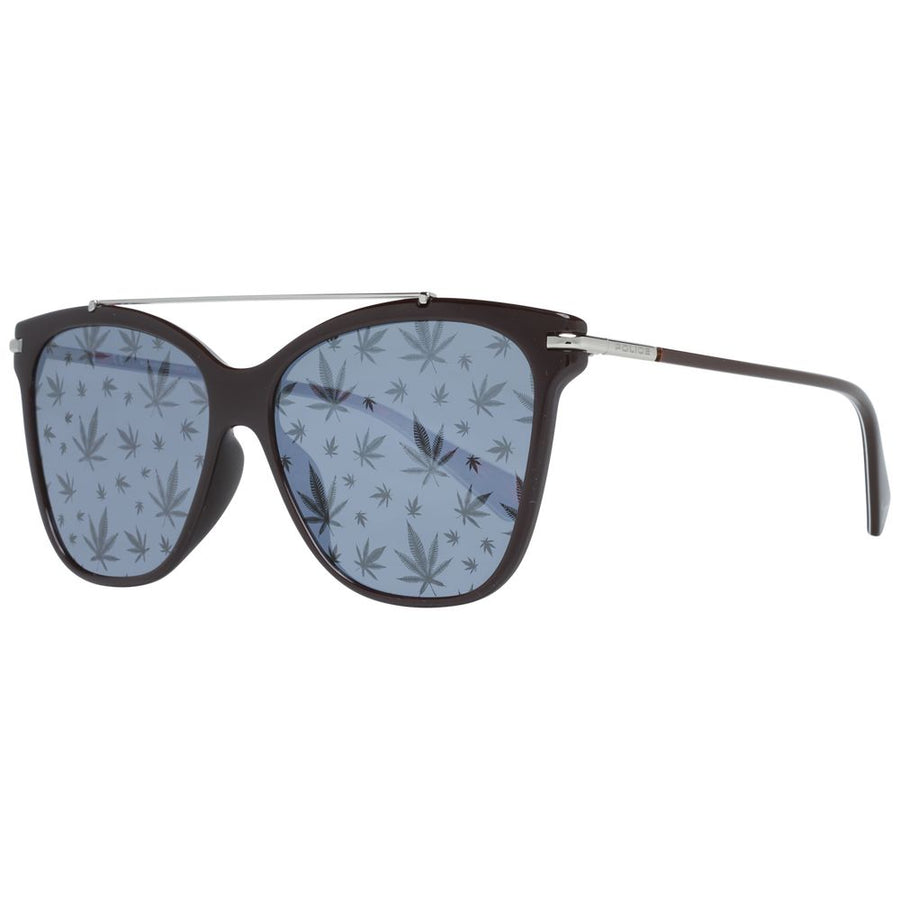 Police Sonnenbrille aus braunem Metall & Kunststoff