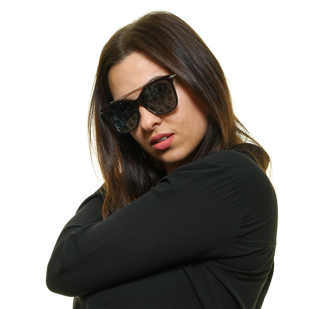 Police Sonnenbrille aus braunem Metall & Kunststoff