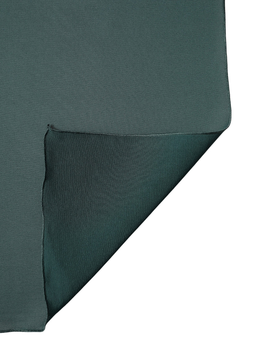 Dolce & Gabbana Dunkelgrüner Seiden-Schal 200cm x 64cm