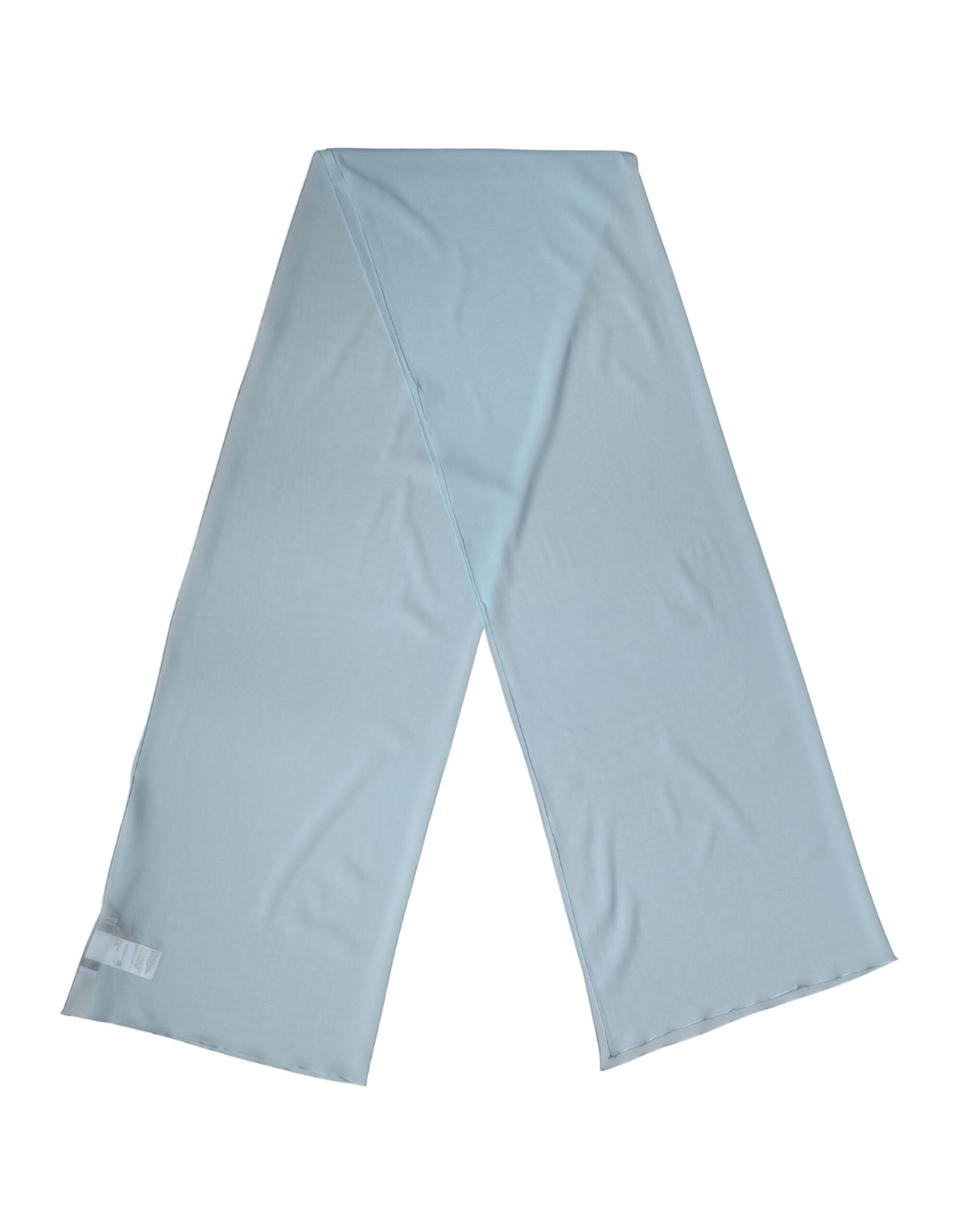 Dolce & Gabbana Hellblauer Seiden-Nackenschal Stola 200cm x 64cm Schal
