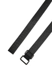 Dolce & Gabbana Schwarzer Gürtel mit Logo-Monogramm und silberner Metallschnalle
