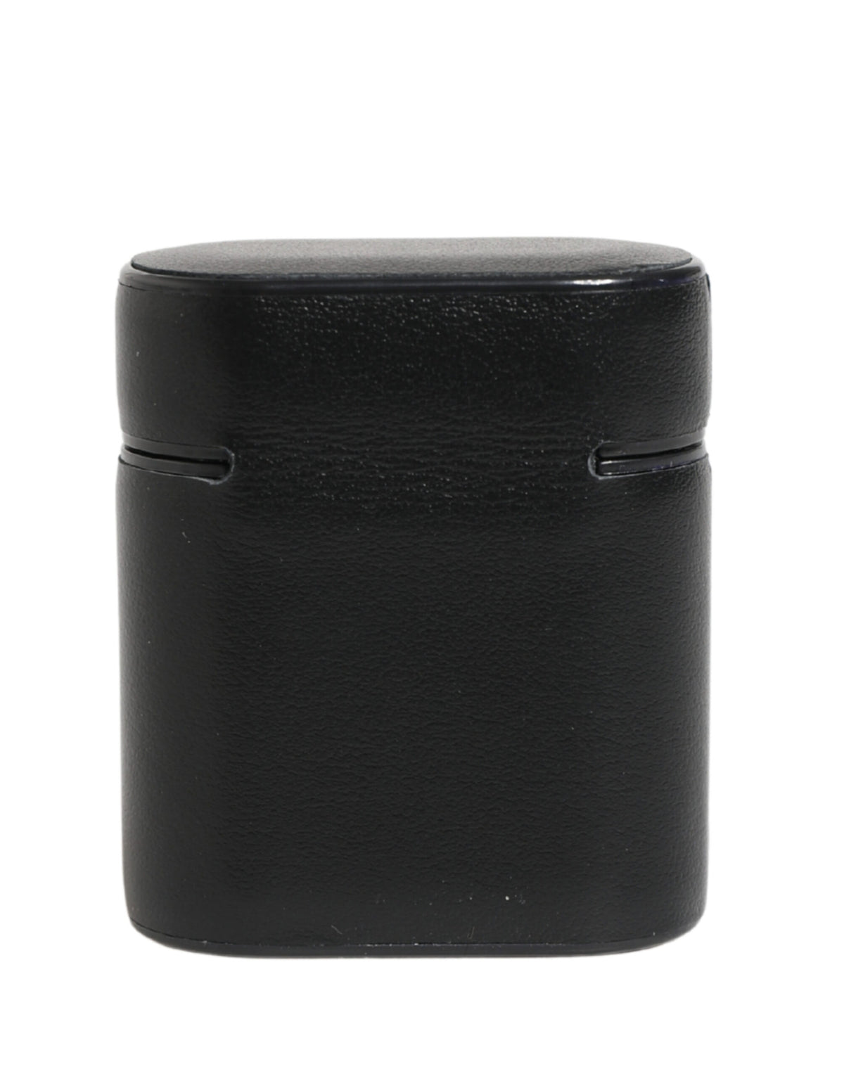 Dolce & Gabbana Black Calfskin Flip Case with Logo Print for AirPods