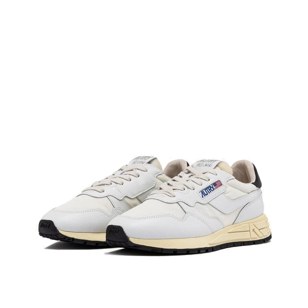 Autry Weiße Low-Top-Sneaker aus Leder