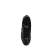 Philipp Plein Schwarze Bos Taurus Kalbsleder Low-Top-Sneaker