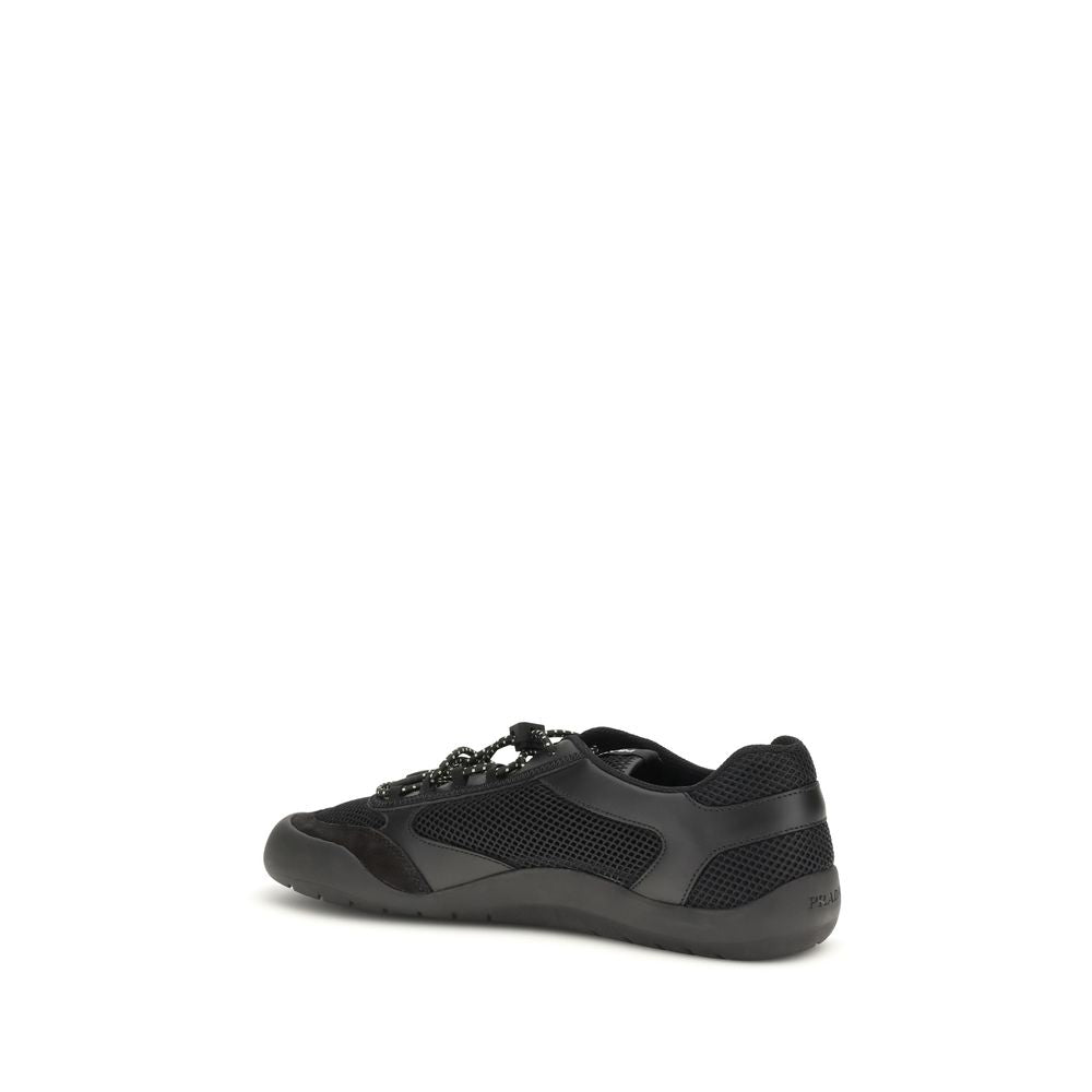 Prada Black Polyester Sneakers for Sporty Looks
