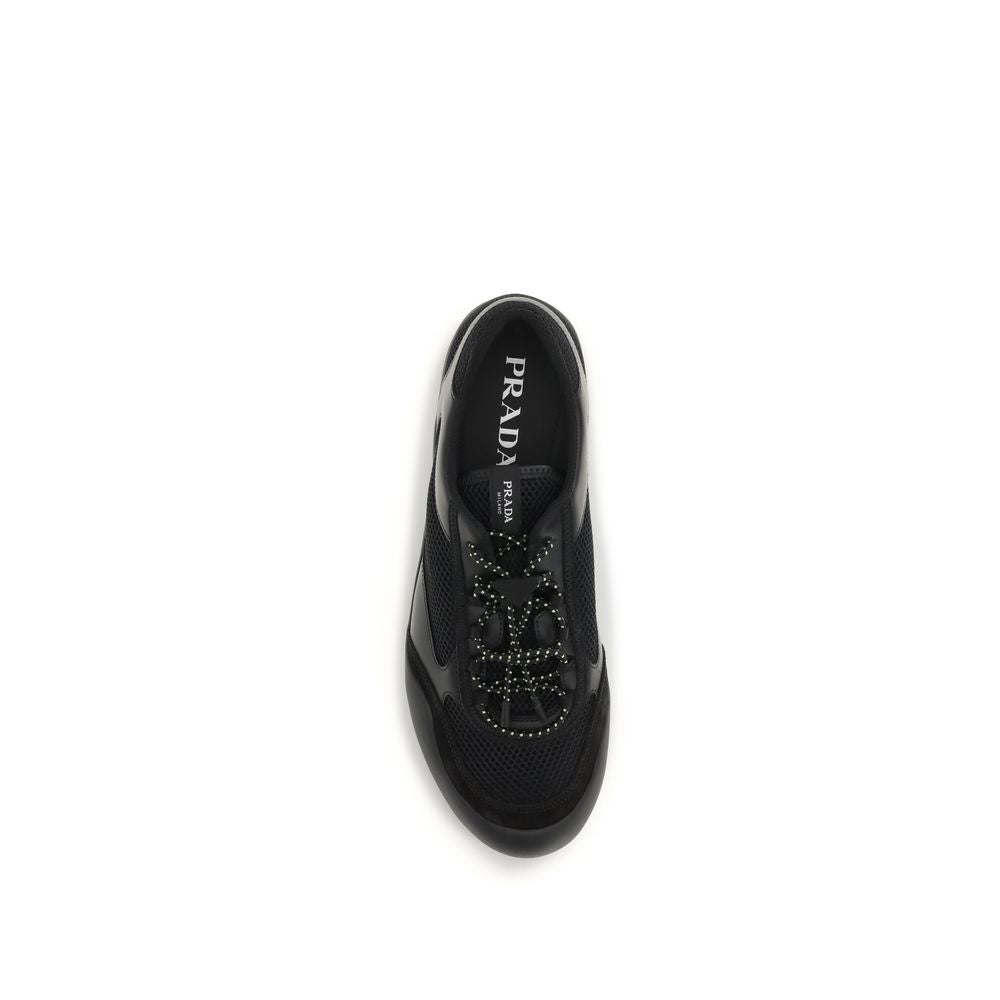 Prada Black Polyester Sneakers for Sporty Looks