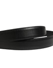 Dolce & Gabbana Herrenschließe Gürtel aus schwarzem Leder
