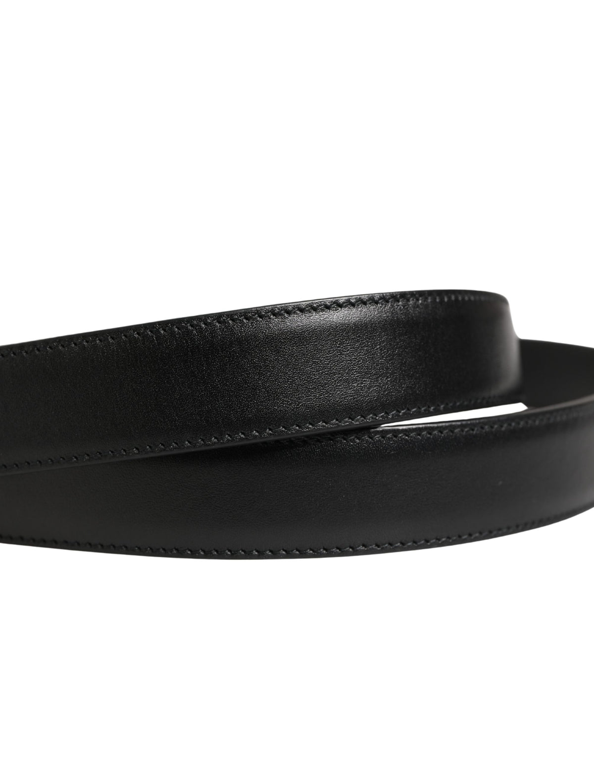 Dolce & Gabbana Herrenschließe Gürtel aus schwarzem Leder