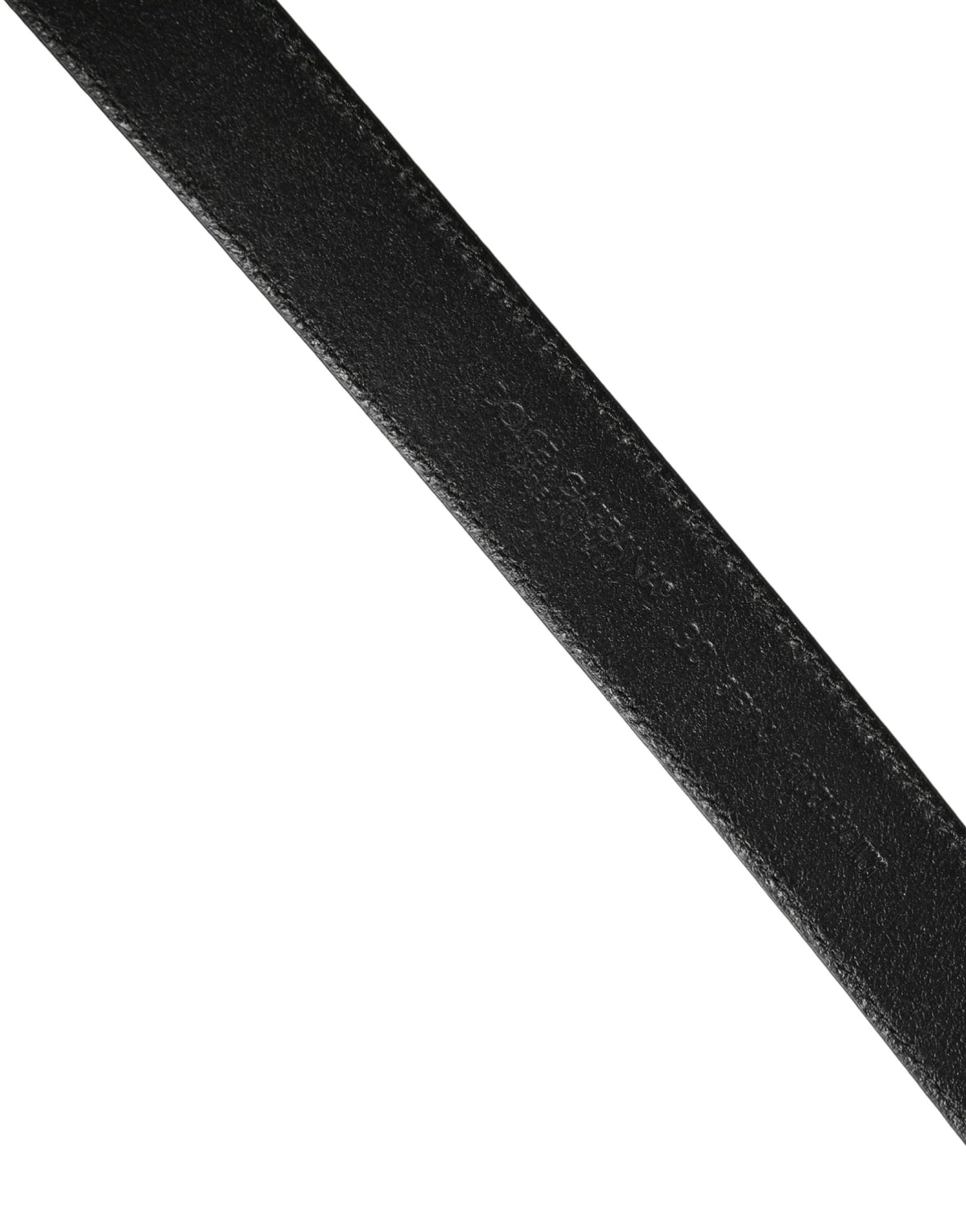 Dolce & Gabbana Herrenschließe Gürtel aus schwarzem Leder