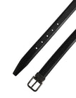 Dolce & Gabbana Herrenschließe Gürtel aus schwarzem Leder