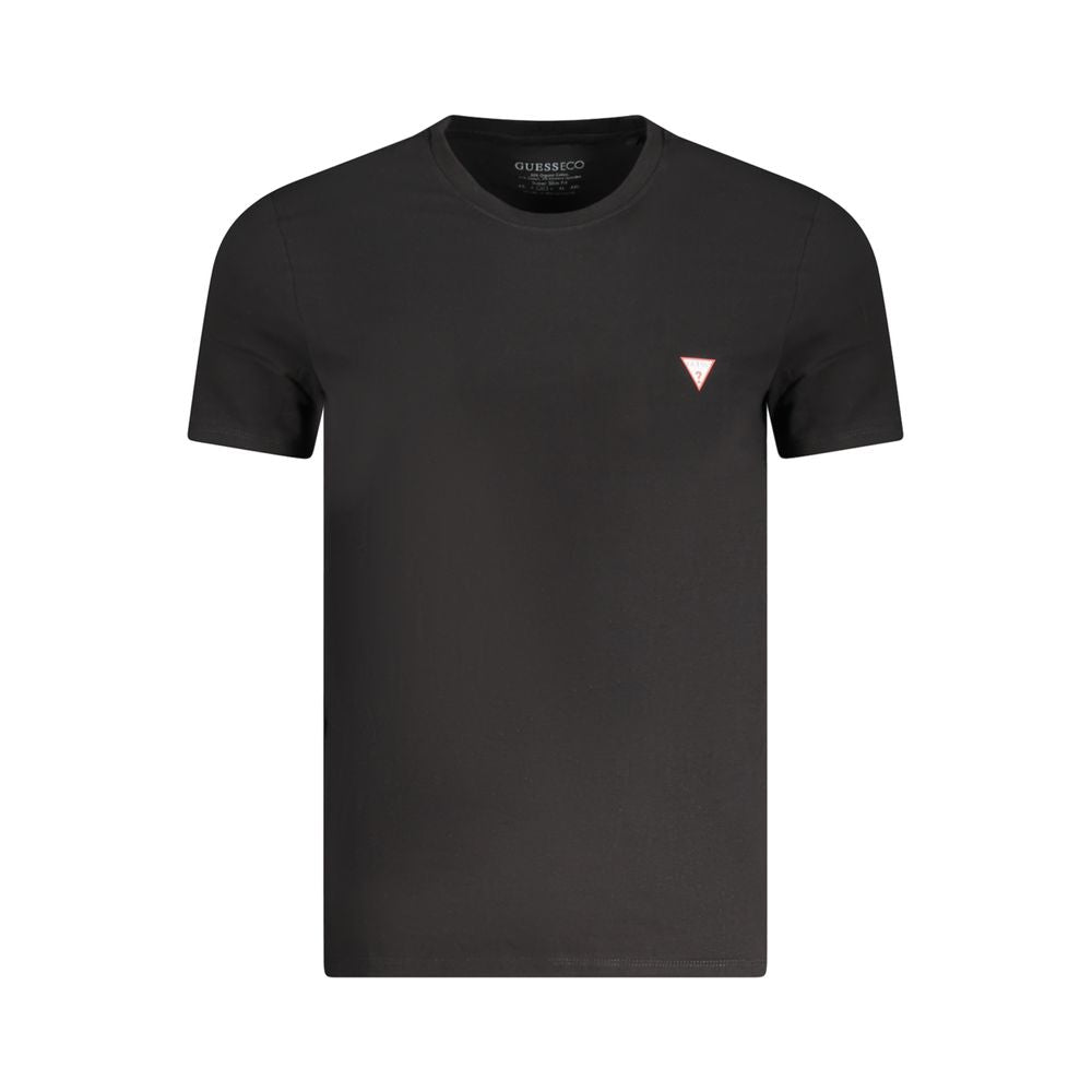 Guess Jeans Men's Black Cotton T-Shirt