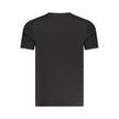 Guess Jeans Schwarzes Baumwoll-T-Shirt für Herren