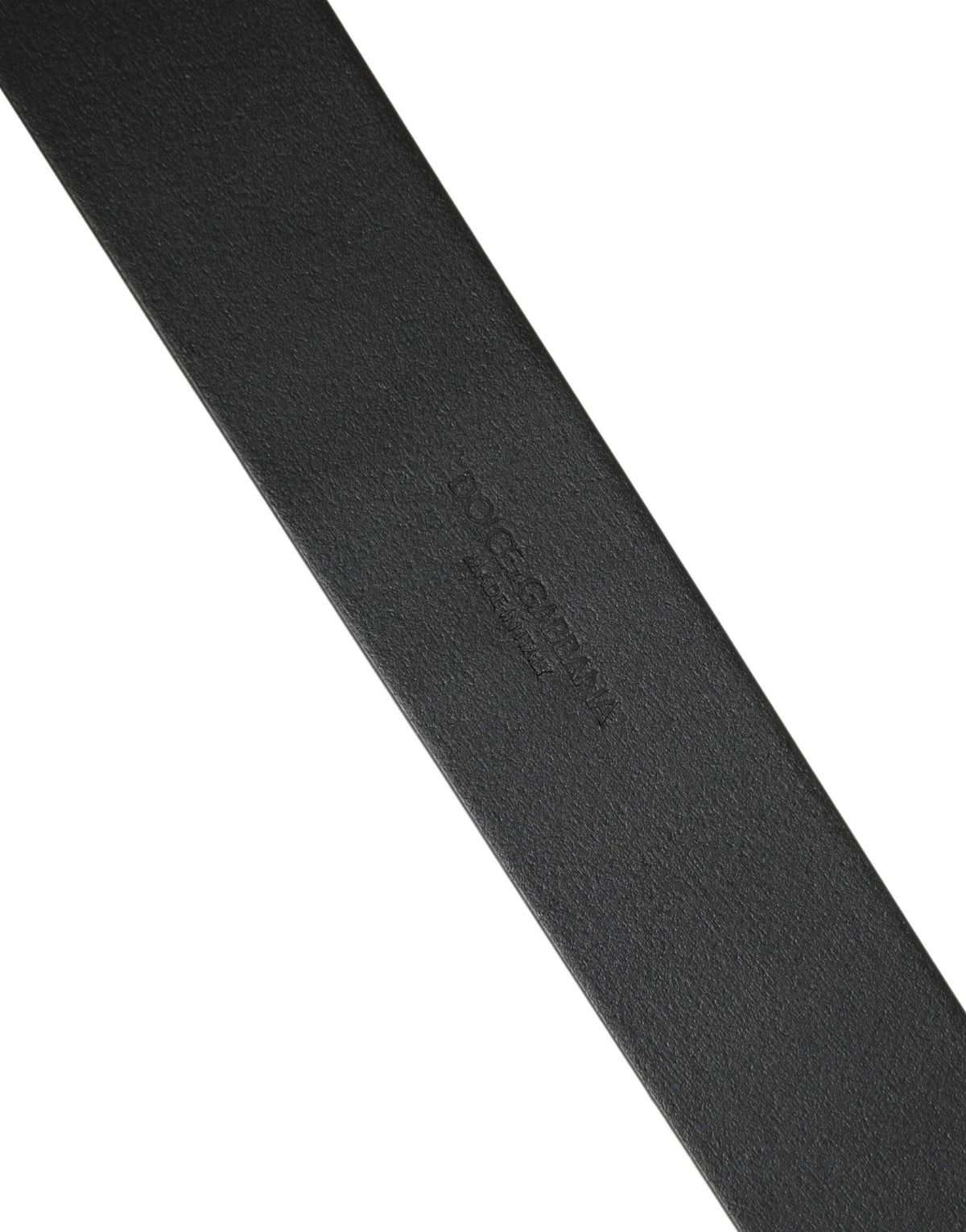 Dolce & Gabbana Herrenschließe Gürtel aus schwarzem Leder