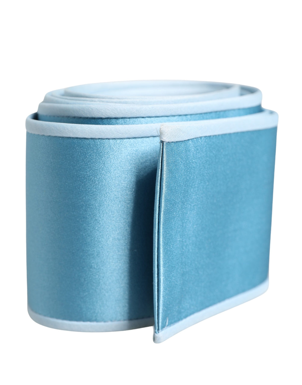 Dolce & Gabbana Women's Light Blue Silk Satin Waist Belt