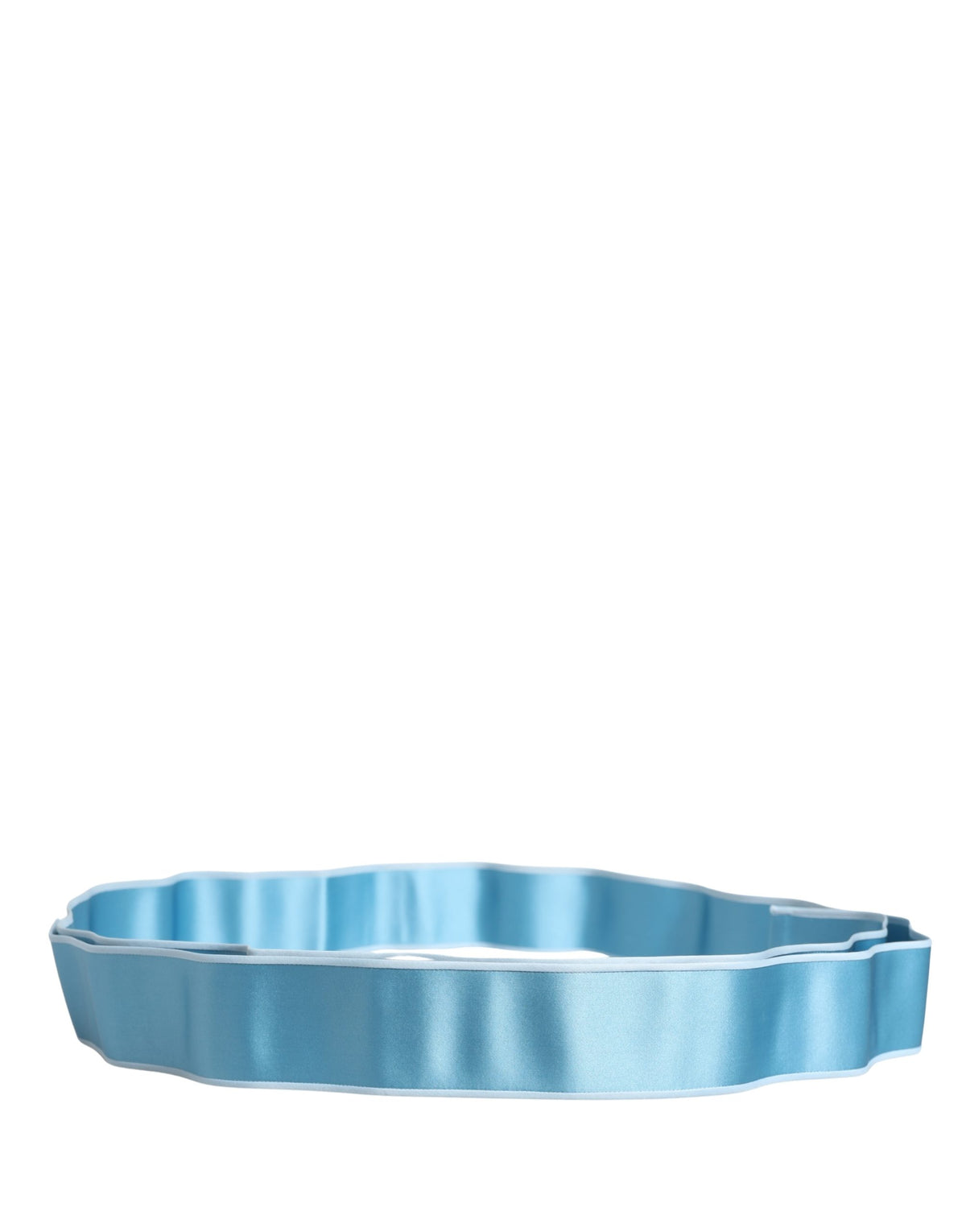 Dolce & Gabbana Women's Light Blue Silk Satin Waist Belt