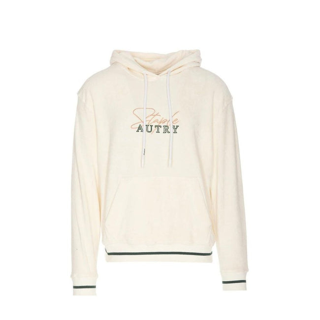 Autry Weiße Baumwoll-Kapuzenpullover