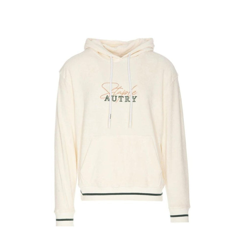 Autry Weiße Baumwoll-Kapuzenpullover