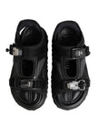 Dolce & Gabbana Schwarze Chunky Sandalen für Herren mit Logo-Details