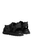 Dolce & Gabbana Schwarze Chunky Sandalen für Herren mit Logo-Details