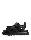 Dolce & Gabbana Schwarze Chunky Sandalen für Herren mit Logo-Details