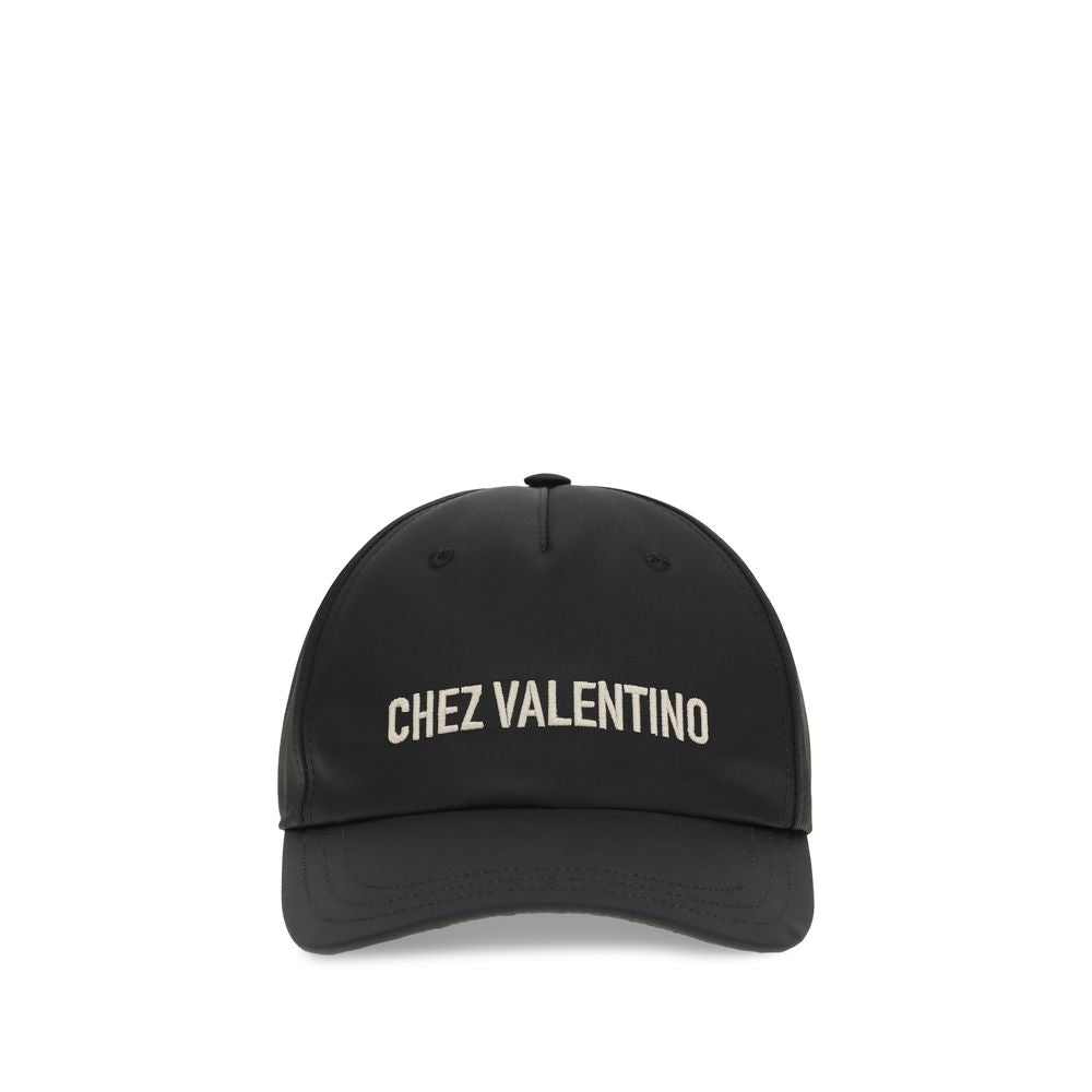 Valentino Garavani Schwarze Baumwollkappe (Baseball Cap)