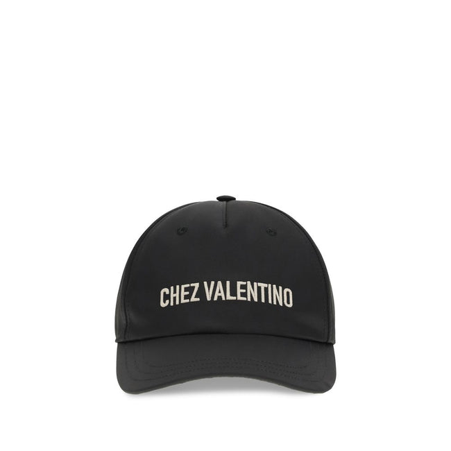 Valentino Garavani Schwarze Baumwollkappe (Baseball Cap)