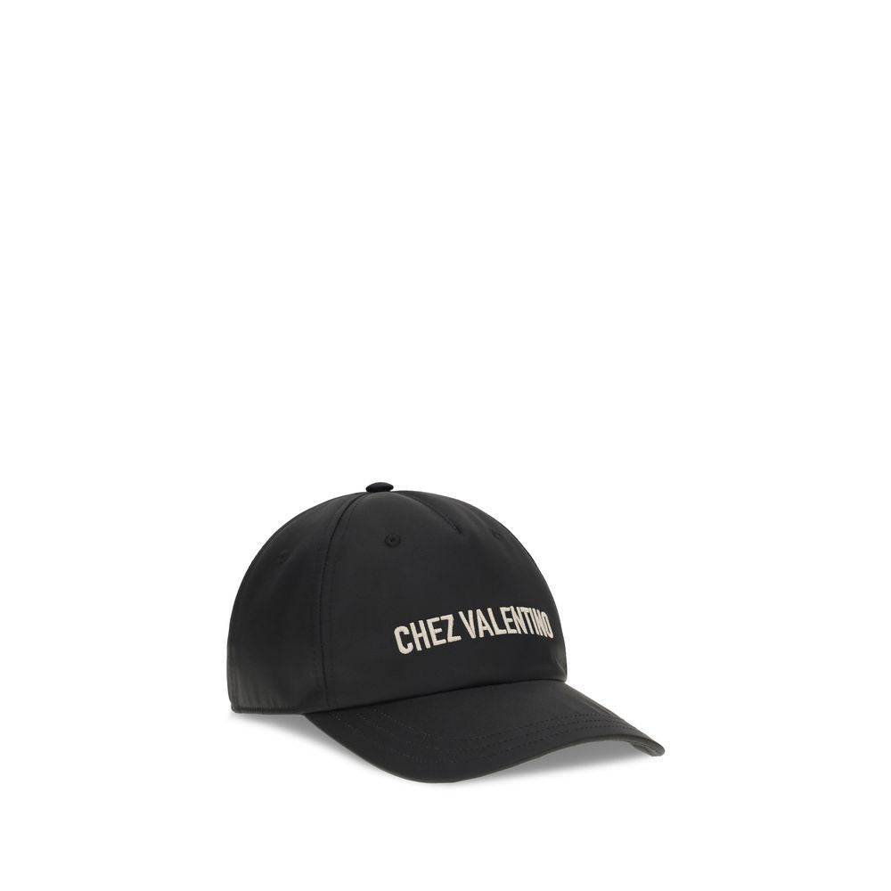 Valentino Garavani Schwarze Baumwollkappe (Baseball Cap)