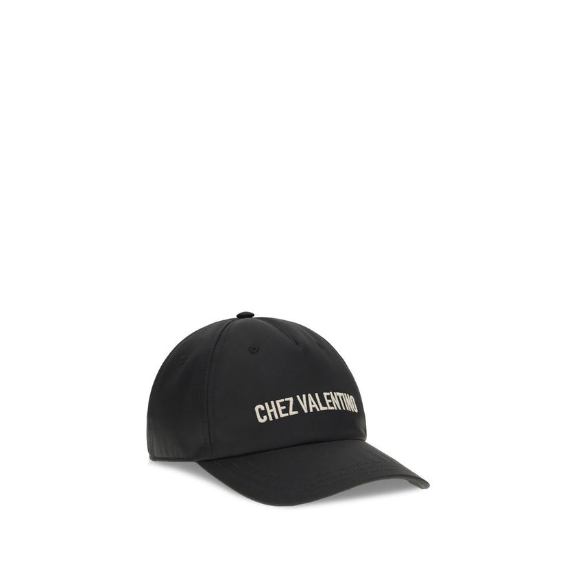 Valentino Garavani Schwarze Baumwollkappe (Baseball Cap)